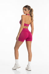 ILAYA Scrunch Shorts – Berry