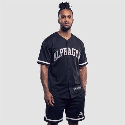 ALPHA GYM LEGACY Mesh Set Schwarz – Mesh Jersey und Mesh Shorts Herren