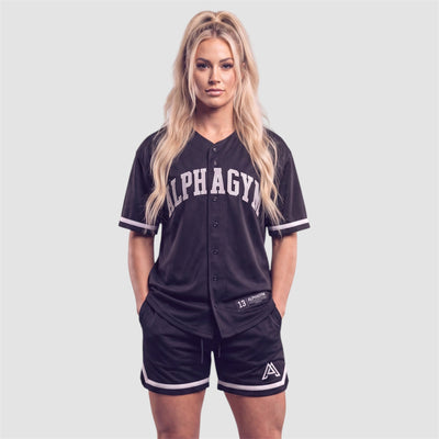 ALPHA GYM Women LEGACY Mesh Set Black – Women's Mesh Jersey and Mesh Shorts