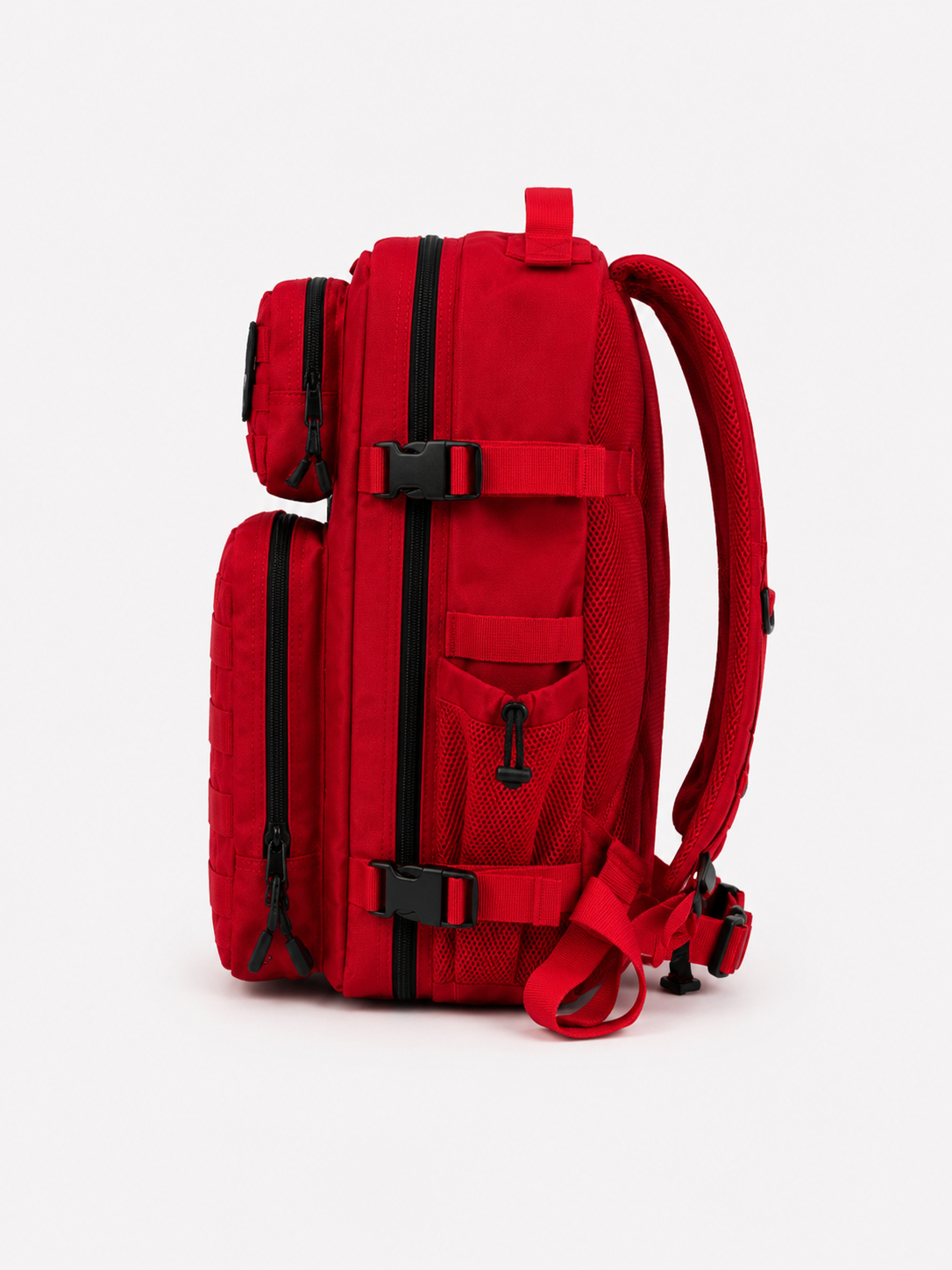 ALPHA GYM Gym Rucksack 45L mit Laptopfach – Military Red – mit Laptopfach