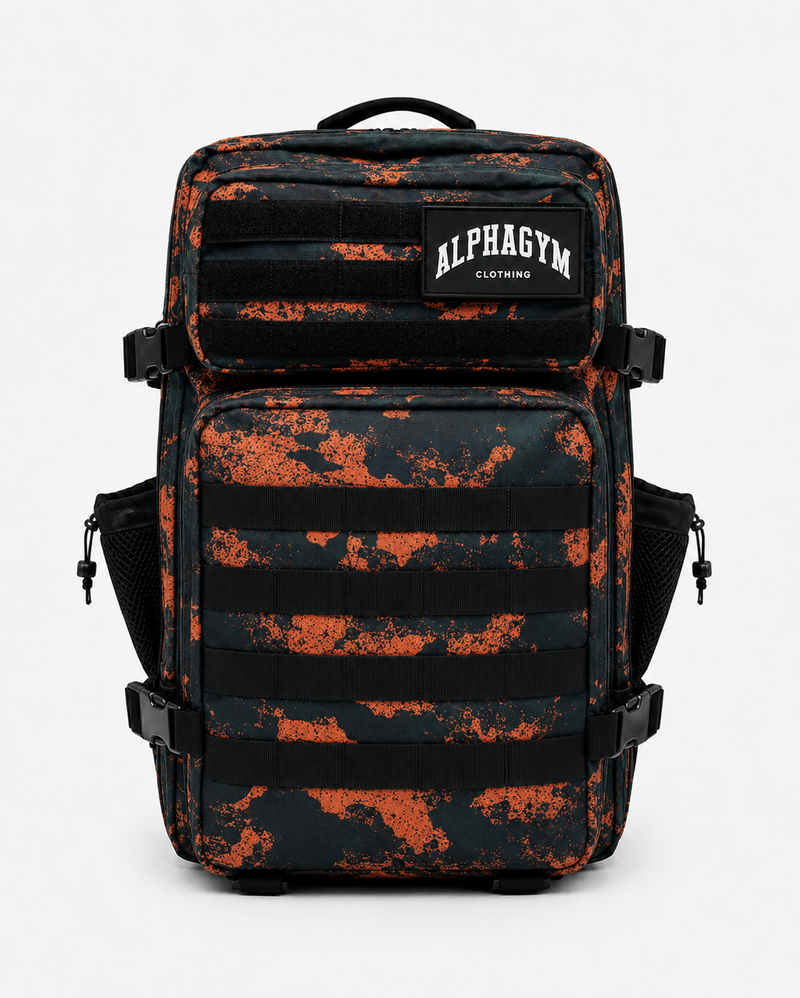 ALPHA GYM Military Gym Rucksack Graffiti – 45L Fitness Rucksack mit Laptopfach