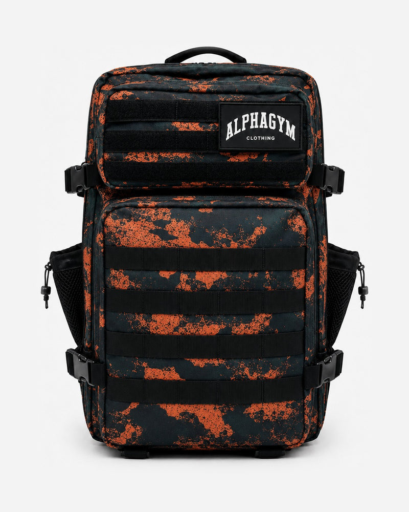 ALPHA GYM Military Gym Backpack Graffiti – 45L Fitness Backpack with Laptop Compartment