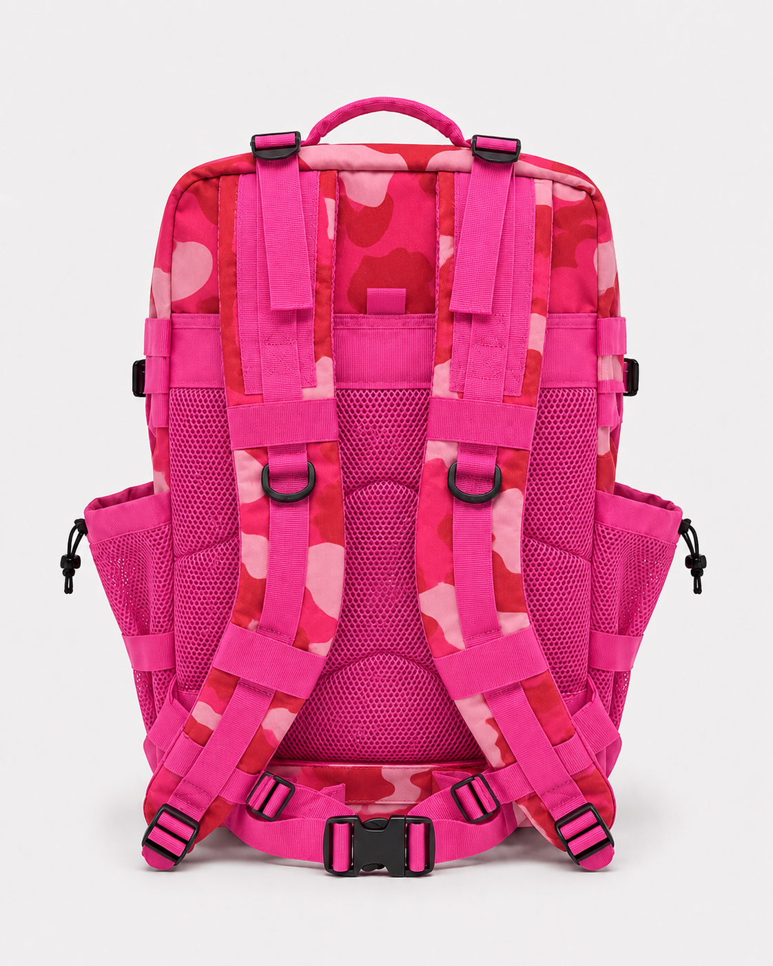 ALPHA GYM Gym Rucksack 45L mit Laptopfach – Military Pink Camouflage – mit Laptopfach