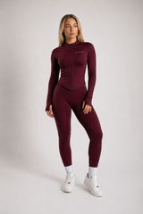 VALORA Shaping Zip Jacket – Plum Purple