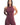 ALPHA GYM AUREA V-Back Scrunch Jumpsuit Short Merlot – View 2