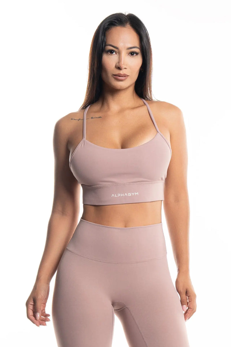 ALPHA GYM NOYA Sports Bra Rosewood – Women's Fitness Bra