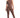 ''AUREA'' V-BACK SCRUNCH JUMPSUIT LONG MAHOGANY