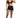 "VARIJA" SCRUNCH SHORTS BLACK