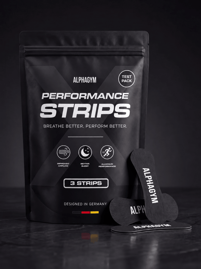 ALPHA GYM Performance Strips 3er Test Pack – Nasenpflaster zum Testen