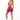 "ILAYA" SCRUNCH SHORTS BERRY - ALPHA GYM