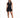 ''AUREA'' V-BACK SCRUNCH JUMPSUIT SHORT BLACK