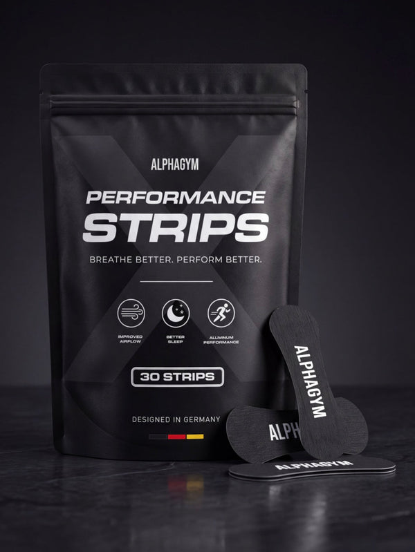 ALPHA GYM Performance Strips – Nasenpflaster für Gym, Sport und Schlaf, 30 Stück