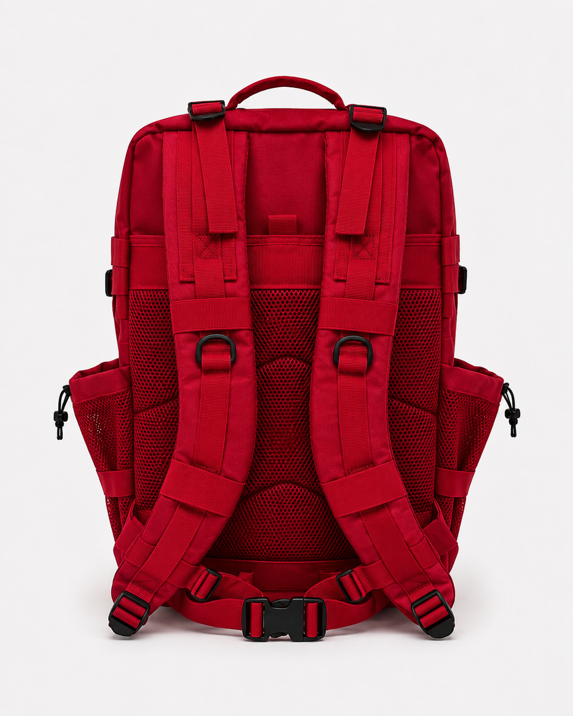 ALPHA GYM Gym Rucksack 45L mit Laptopfach – Military Red – Gym Rucksack 45L