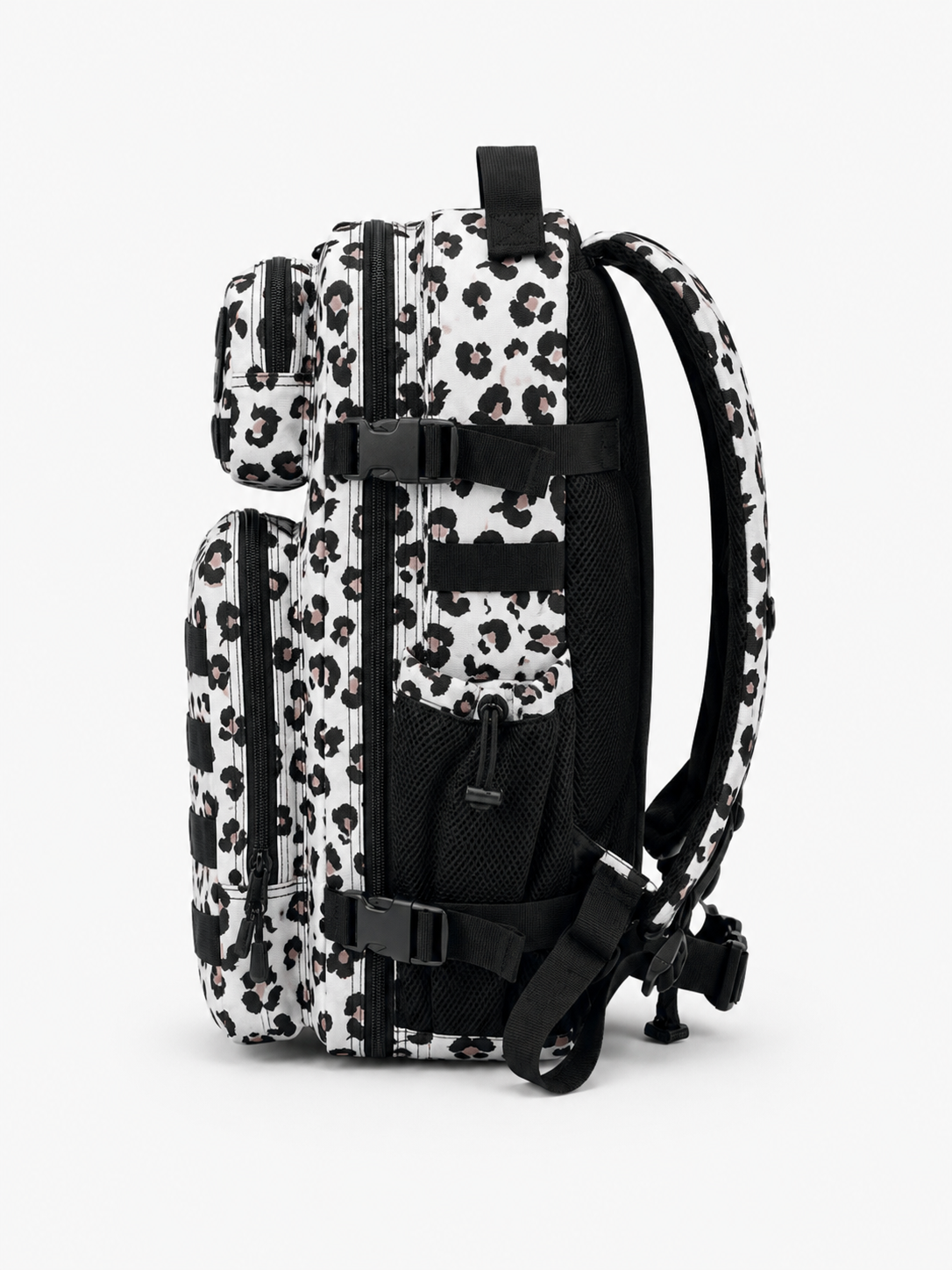 ALPHA GYM Gym Backpack 45L with Laptop Compartment – Military Leopard White – Gym Rucksack 45L