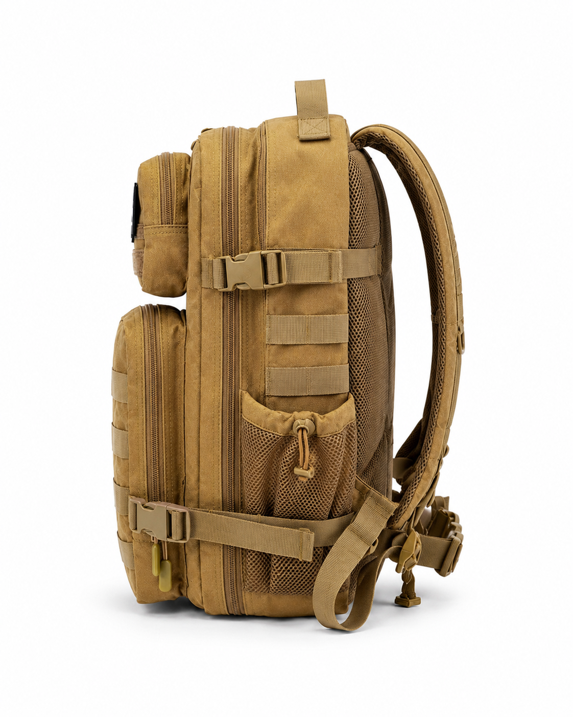 ALPHA GYM Gym Backpack 45L with Laptop Compartment – Military Desert Tan – Gym Rucksack 45L