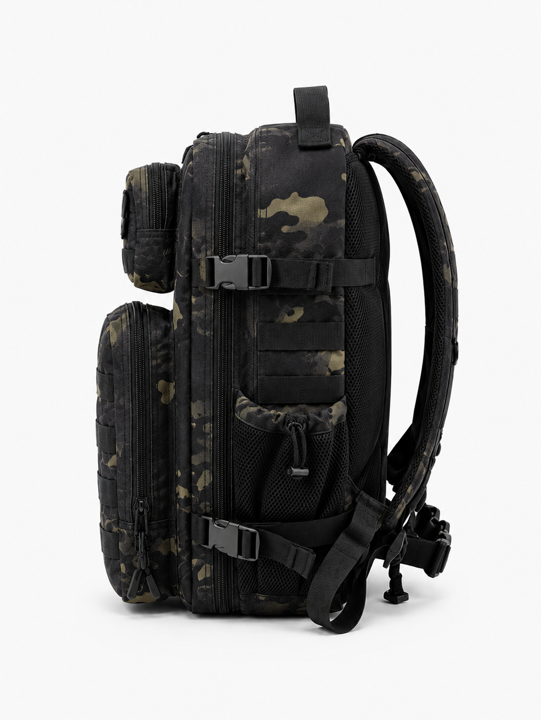 ALPHA GYM Gym Backpack 45L with Laptop Compartment – Military Camouflage – Gym Rucksack 45L