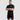 ALPHA GYM "REG LOGO" OVERSIZED FITNESS T-SHIRT BLACK/WHITE ALPHA GYM