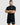 ALPHA GYM "REG LOGO" OVERSIZED FITNESS T-SHIRT BLACK/WHITE ALPHA GYM