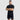 ALPHA GYM "PRESUS" OVERSIZED FITNESS T-SHIRT BLACK/GREY ALPHA GYM