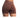 ALPHA GYM ILAYA Scrunch Shorts Mahogany – Detail: Scrunch-Rückseite