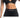 ALPHA GYM VARIJA Scrunch Shorts Black – Detail: V-Shaped Waistband