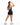 ''AUREA'' V - BACK SCRUNCH JUMPSUIT SHORT BLACK - ALPHA GYM