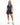 ''AUREA'' V - BACK SCRUNCH JUMPSUIT SHORT NAVY - ALPHA GYM